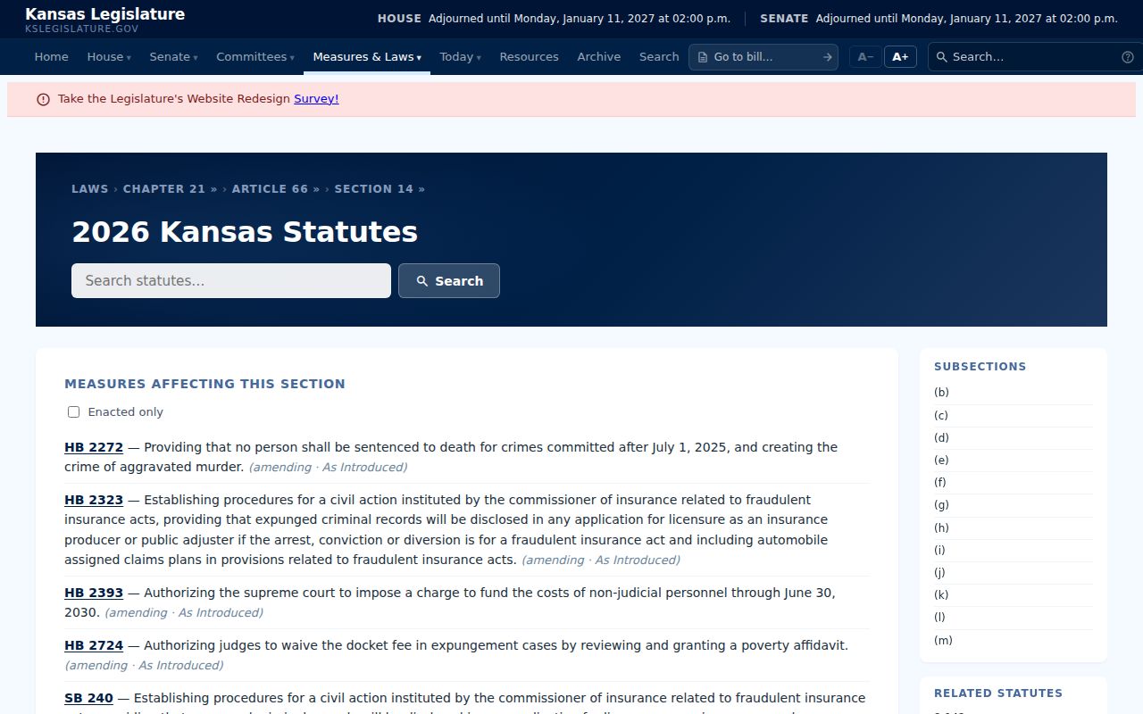Woodson County criminal docket Kansas expungement statute