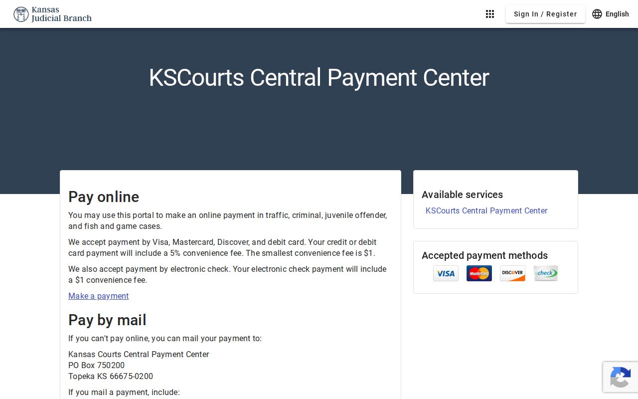 Woodson County traffic ticket Central Payment Center