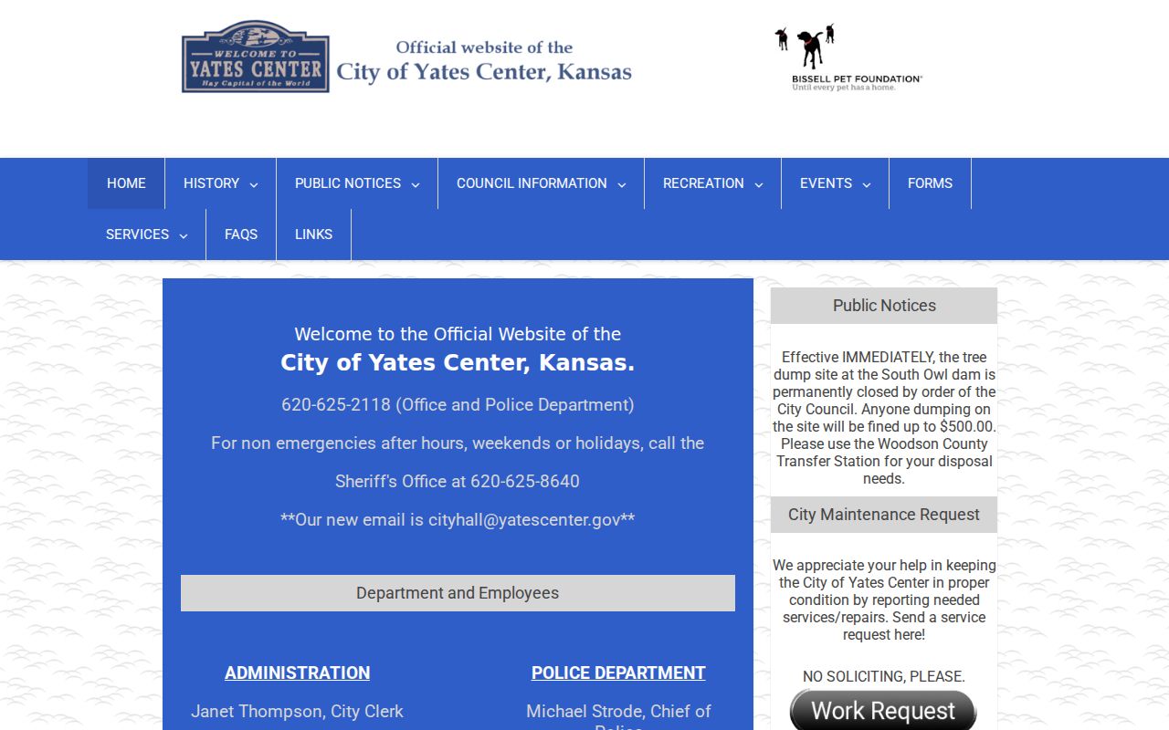 Yates Center court docket official city source